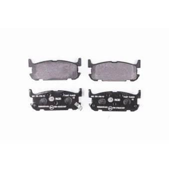 Jeu de 4 plaquettes de frein arrière HELLA 8DB 355 010-931