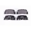 Jeu de 4 plaquettes de frein arrière HELLA 8DB 355 011-001 - Visuel 1