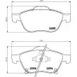 Jeu de 4 plaquettes de frein avant HELLA 8DB 355 011-041 - Visuel 2