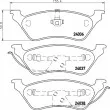 Jeu de 4 plaquettes de frein arrière HELLA 8DB 355 011-061 - Visuel 2