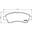 Jeu de 4 plaquettes de frein avant HELLA 8DB 355 011-071 - Visuel 2