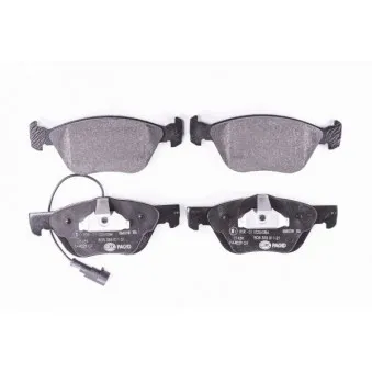 Jeu de 4 plaquettes de frein avant HELLA 8DB 355 011-211
