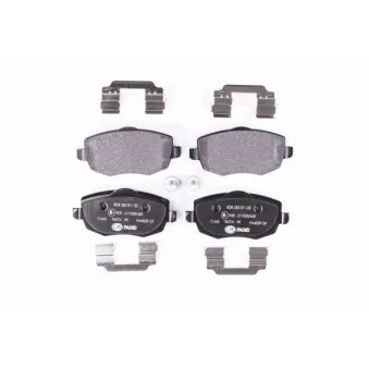 Jeu de 4 plaquettes de frein avant HELLA 8DB 355 011-221