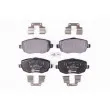 Jeu de 4 plaquettes de frein avant HELLA 8DB 355 011-231 - Visuel 1
