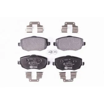 Jeu de 4 plaquettes de frein avant HELLA 8DB 355 011-231
