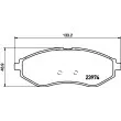 Jeu de 4 plaquettes de frein avant HELLA 8DB 355 011-251 - Visuel 2