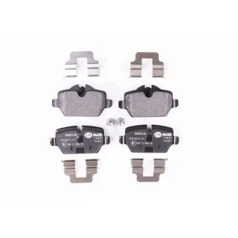 Jeu de 4 plaquettes de frein arrière HELLA 8DB 355 011-271