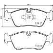 Jeu de 4 plaquettes de frein avant HELLA 8DB 355 011-281 - Visuel 2