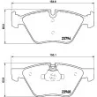 Jeu de 4 plaquettes de frein avant HELLA 8DB 355 011-321 - Visuel 2