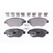 Jeu de 4 plaquettes de frein avant HELLA 8DB 355 011-331 - Visuel 1