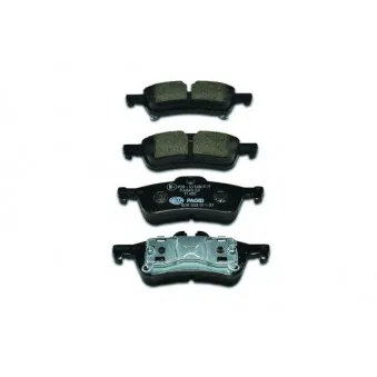 Jeu de 4 plaquettes de frein arrière HELLA 8DB 355 011-351