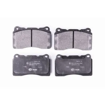 Jeu de 4 plaquettes de frein avant HELLA 8DB 355 011-431