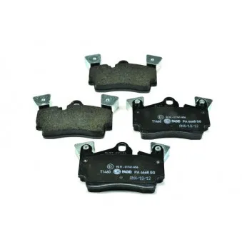 Jeu de 4 plaquettes de frein arrière HELLA 8DB 355 011-471