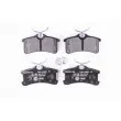 Jeu de 4 plaquettes de frein arrière HELLA 8DB 355 011-511 - Visuel 1