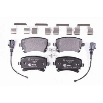 Jeu de 4 plaquettes de frein arrière HELLA 8DB 355 011-531