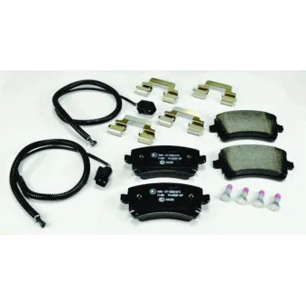 Jeu de 4 plaquettes de frein arrière HELLA 8DB 355 011-641