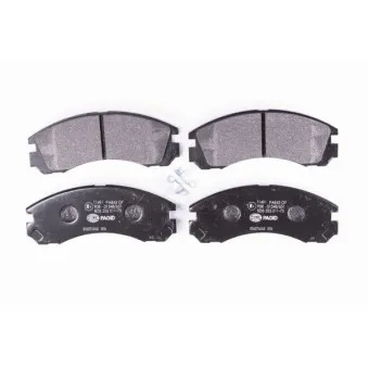 Jeu de 4 plaquettes de frein avant HELLA 8DB 355 011-751