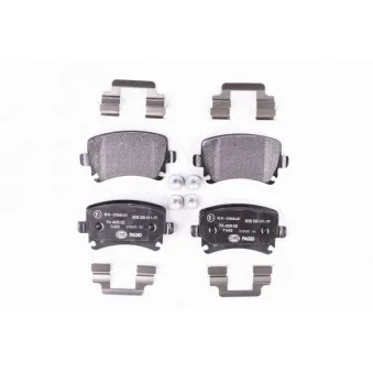 Jeu de 4 plaquettes de frein arrière HELLA 8DB 355 011-771