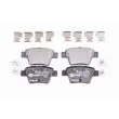 Jeu de 4 plaquettes de frein arrière HELLA 8DB 355 011-821 - Visuel 1