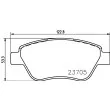 Jeu de 4 plaquettes de frein avant HELLA 8DB 355 011-871 - Visuel 2