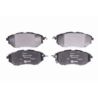 Jeu de 4 plaquettes de frein avant HELLA 8DB 355 012-031