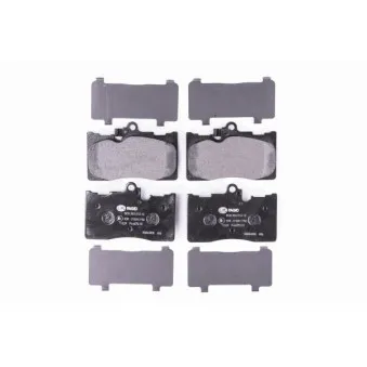 Jeu de 4 plaquettes de frein avant HELLA 8DB 355 012-121