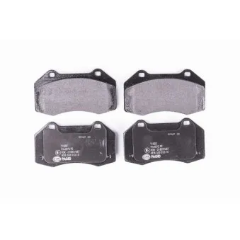 Jeu de 4 plaquettes de frein avant HELLA 8DB 355 012-151