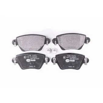 Jeu de 4 plaquettes de frein arrière HELLA 8DB 355 012-211