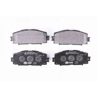 Jeu de 4 plaquettes de frein avant HELLA 8DB 355 012-361