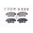 Jeu de 4 plaquettes de frein arrière HELLA 8DB 355 012-391 - Visuel 1