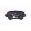 Jeu de 4 plaquettes de frein arrière HELLA 8DB 355 012-411 - Visuel 3