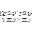 Jeu de 4 plaquettes de frein arrière HELLA 8DB 355 012-491 - Visuel 2