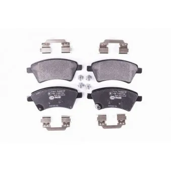 Jeu de 4 plaquettes de frein avant HELLA 8DB 355 012-511