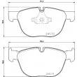Jeu de 4 plaquettes de frein avant HELLA 8DB 355 012-541 - Visuel 2