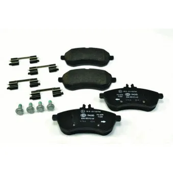 Jeu de 4 plaquettes de frein avant HELLA 8DB 355 012-601
