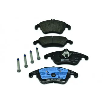 Jeu de 4 plaquettes de frein avant HELLA 8DB 355 012-621