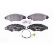 Jeu de 4 plaquettes de frein avant HELLA 8DB 355 012-711 - Visuel 1