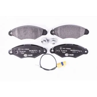 Jeu de 4 plaquettes de frein avant HELLA 8DB 355 012-711