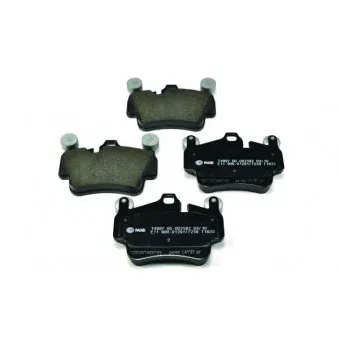 Jeu de 4 plaquettes de frein avant HELLA 8DB 355 012-721