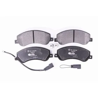 Jeu de 4 plaquettes de frein avant HELLA 8DB 355 012-761