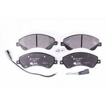 Jeu de 4 plaquettes de frein avant HELLA 8DB 355 012-771