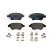 Jeu de 4 plaquettes de frein avant HELLA 8DB 355 012-831 - Visuel 1