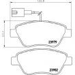 Jeu de 4 plaquettes de frein avant HELLA 8DB 355 012-841 - Visuel 2