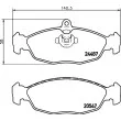 Jeu de 4 plaquettes de frein arrière HELLA 8DB 355 013-031 - Visuel 2