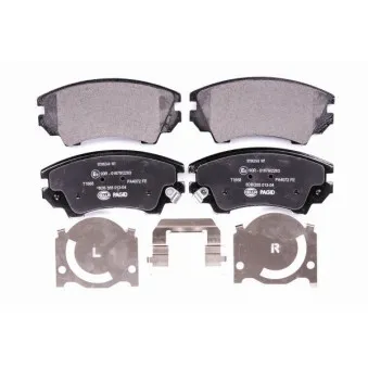 Jeu de 4 plaquettes de frein avant HELLA 8DB 355 013-041