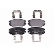Jeu de 4 plaquettes de frein avant HELLA 8DB 355 013-051 - Visuel 1