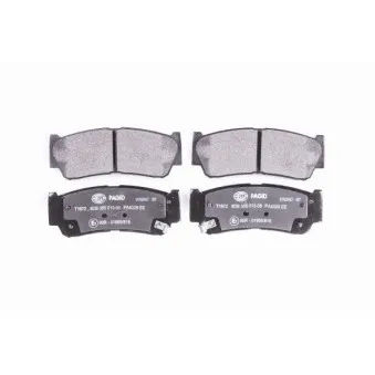Jeu de 4 plaquettes de frein arrière HELLA 8DB 355 013-081