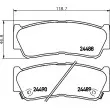 Jeu de 4 plaquettes de frein arrière HELLA 8DB 355 013-081 - Visuel 2