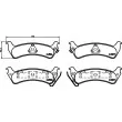 Jeu de 4 plaquettes de frein arrière HELLA 8DB 355 013-091 - Visuel 2
