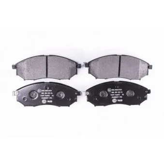 Jeu de 4 plaquettes de frein avant HELLA 8DB 355 013-141